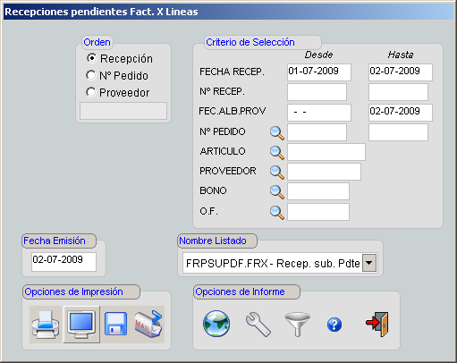 Conformidad a Facturas