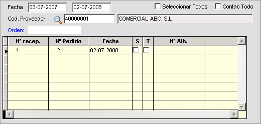 Conformidad a Facturas