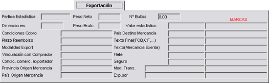 Exportación