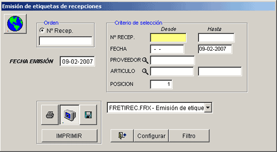 Informe de recepciones de subcontrataci&oacute;n