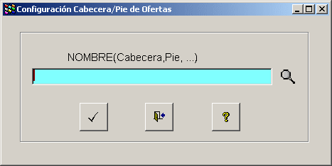Configuración Cabecera/Pie de Ofertas