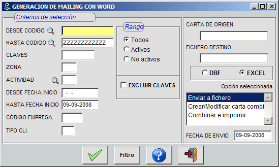 Generaci&oacute;n de mailing con Word
