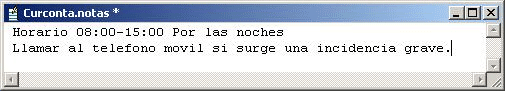 Introducir anotaciones acerca del contacto deseado