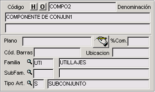 datos del componente COMPO2