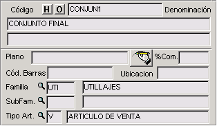 Datos del Conjunto CONJUN1