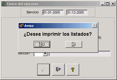 Cierre del ejercicio