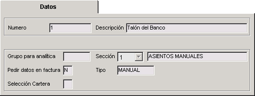 Pestaña de Datos